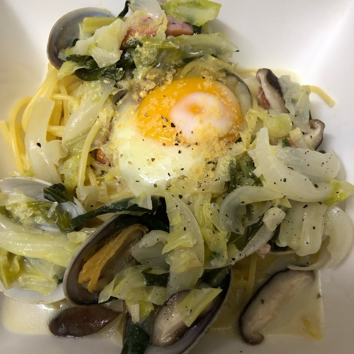 アサリの酒蒸しをアレンジしたスープパスタ レシピ 作り方 By ぺっころり 楽天レシピ